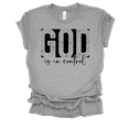 thumbnail image 1 of Trenz Shirt Company Womens Christian God Is In Control Short Sleeve T-Shirt-Athletic Grey-4X-Large, 1 of 1