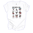 thumbnail image 1 of Trenz Shirt Company Womens Christian God Says I Am Empowered, Precious, Loved.. Short Sleeve T-shirt Graphic Tee-White-4xl, 1 of 1