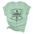 thumbnail image 1 of Trenz Shirt Company Womens Christian Tshirt I Can Do All Things Unisex Short Sleeve Unisex T-shirt-Mint-large, 1 of 1
