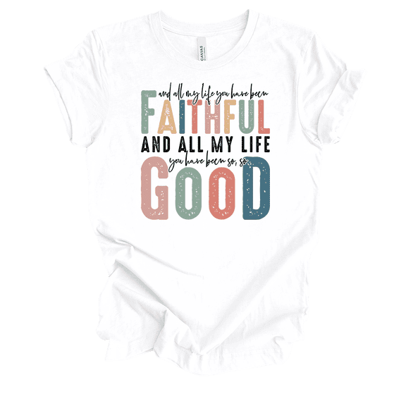 Trenz Shirt Company Womens Christian You Have Been Faithful Short Sleeve T-Shirt-White-XX-Large