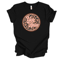 Trenz Shirt Company Womens Cute Distressed Vintage Yee Haw Cheetah Print Circle Ladies Short Sleeve T-Shirt-Black-Small