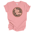 thumbnail image 1 of Trenz Shirt Company Womens Cute Distressed Vintage Yee Haw Cheetah Print Circle Ladies Short Sleeve T-Shirt-Pink-XX-Large, 1 of 1