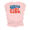 thumbnail image 1 of Trenz Shirt Company Womens Cute Groovy American Girl Short Sleeve T-Shirt-Soft Pink-4X-Large, 1 of 1