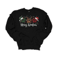 thumbnail image 1 of Trenz Shirt Company Womens Cute Merry Woofmas Paw Prints Christmas Crewneck Sweatshirt-Black-XX-Large, 1 of 1