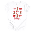 thumbnail image 1 of Trenz Shirt Company Womens Football Red & White Boots N Bows Short Sleeve T-shirt-White-3X-Large, 1 of 4