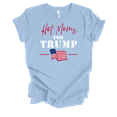 thumbnail image 1 of Trenz Shirt Company Womens Funny Hot Moms For Trump 2024 Short Sleeve T-Shirt-Baby Blue-XX-Large, 1 of 1