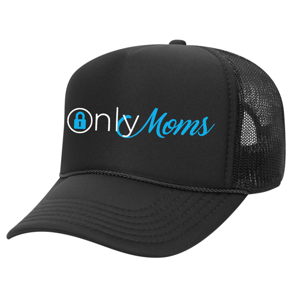 Trenz Shirt Company Womens Funny Only Moms Foam Trucker Mesh Back Hat-Black
