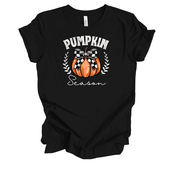 Trenz Shirt Company Womens Halloween Fall Pumpkin Season Short Sleeve T-shirt-Black-xxl