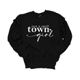 thumbnail image 1 of Trenz Shirt Company Womens Just A Small Town Girl Heart Long-Sleeve Crewneck Sweatshirt-Black-small, 1 of 1