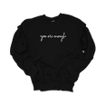 thumbnail image 1 of Trenz Shirt Company Womens Mental Health Dear Person Behind Me Crewneck Sweatshirt-Black-5X-Large, 1 of 1
