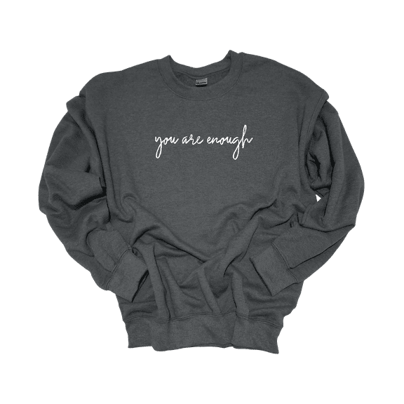 Trenz Shirt Company Womens Mental Health Dear Person Behind Me Crewneck Sweatshirt-Heather Grey-Medium