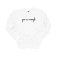 thumbnail image 1 of Trenz Shirt Company Womens Mental Health Dear Person Behind Me Crewneck Sweatshirt-White-XX-Large, 1 of 1