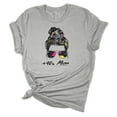 thumbnail image 1 of Trenz Shirt Company Womens Messy Bun Colorful 90's Mom Short Sleeve Graphic T-Shirt-athletic heather-xxxl, 1 of 1