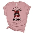 thumbnail image 1 of Trenz Shirt Company Womens Messy Bun Plaid Soccer Mom Short Sleeve Graphic T-Shirt, Orchid-XL, 1 of 4