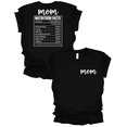 thumbnail image 1 of Trenz Shirt Company Womens Mom Nutritional Fun Facts Front and Back Print, Mothers Day Gifts For Mom, Black-3X-Large, 1 of 1