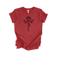 thumbnail image 1 of Trenz Shirt Company Womens Mother's Day Minimalist Rose Cursive Names, Heather Canvas Red, Mother's Day T Shirt, Mama-Medium, 1 of 1