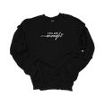thumbnail image 1 of Trenz Shirt Company Womens Motivational You Are Enough Embroidered Crewneck Sweatshirt-Black-Medium, 1 of 1