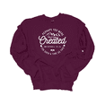thumbnail image 1 of Trenz Shirt Company Womens Perhaps You Were Created Esther 4:14 Christian Crewneck Sweatshirt-Maroon-large, 1 of 1