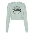 thumbnail image 1 of Trenz Shirt Company Womens Perhaps You Were Created Esther 4:14 Christian Crop Crew Fleece-Dusty Blue-small, 1 of 1