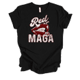 thumbnail image 1 of Trenz Shirt Company Womens Red Is For MAGA Short Sleeve T-Shirt-Black-XX-Large, 1 of 1