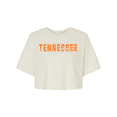 thumbnail image 1 of Trenz Shirt Company Womens Tennessee Football Team Color Tennessee Orange Distressed Tennessee State Name Rocky Top Jersey Crop Tee-Vintage White-xxl, 1 of 1