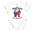 thumbnail image 1 of Trenz Shirt Company Womens Trump Voter Social Club Loud & Proud Short Sleeve T-Shirt-White-Medium, 1 of 1
