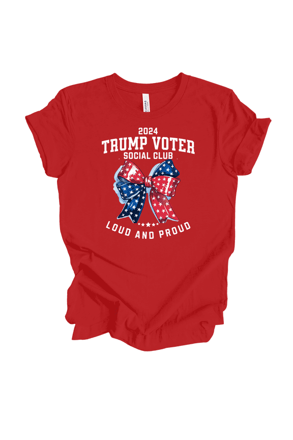 Womens Unapologetically Trump Take America Back Short Sleeve T-Shirt-Red-Medium