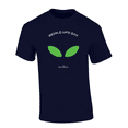 thumbnail image 1 of Trenz Shirt Company World UFO Day Alien Eyes Stay Weird Short Sleeve Mens Graphic T-Shirt-Navy-small, 1 of 1