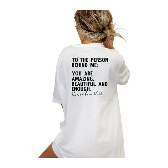 Trenz Shirt Company You Matter Ladies Short Sleeve T-Shirt-White-Small