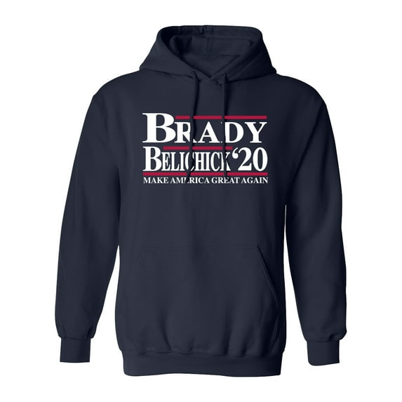 Trenz Shirts Company Brady Belichick '20 Make America Great Again Pullover Hoodie-Navy-5xl