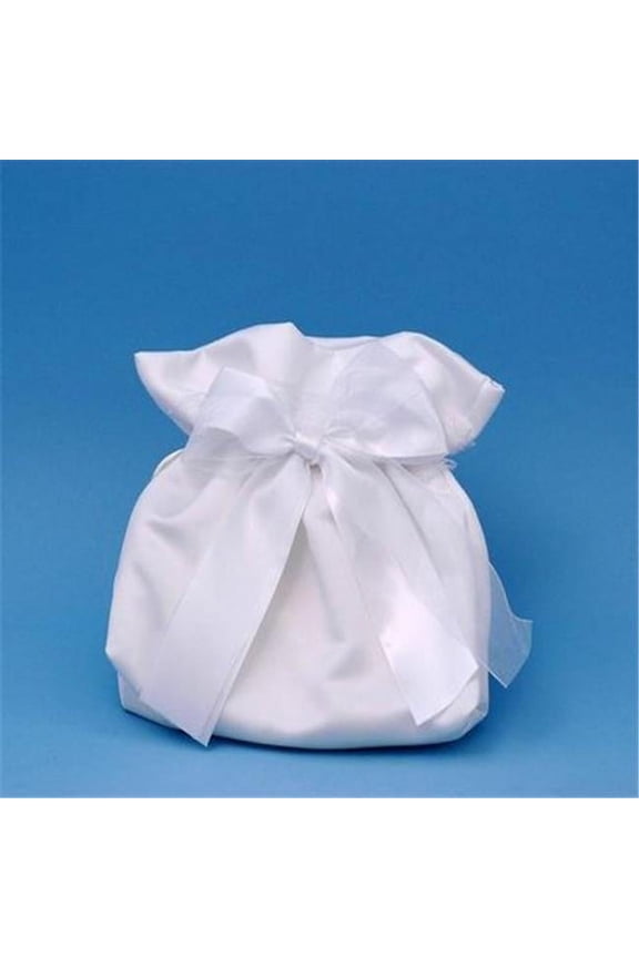 Tres Beau Bridal Purse Wedding Money Bag in White