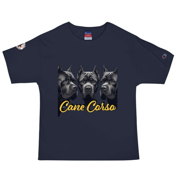 Tres Cane Corso Champion T-Shirt (Navy, XL)