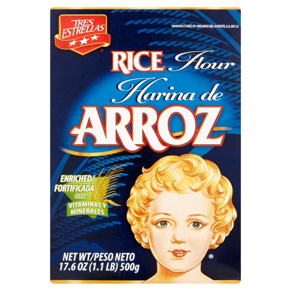 Tres Estrellas Rice Flour 17.6 oz (Pack of 3)