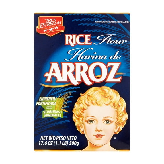 Tres Estrellas Rice Flour 17.6 oz (Pack of 5)