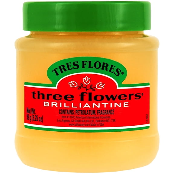 Tres Flores Brilliantine Solid Pomade, 3.25 oz