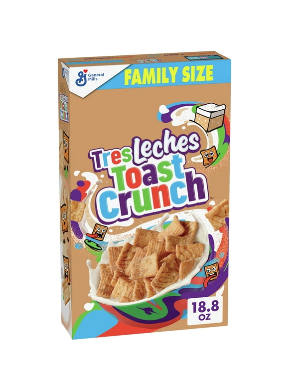 Tres Leches Toast Crunch Breakfast Cereal, Family Size, 18.8 oz