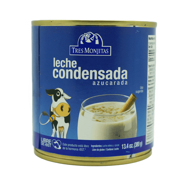 Tres Monjitas Sweetened Condensed Milk, Gluten Free, Excellent Source