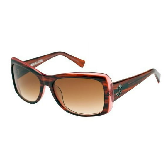 Tres Noir Kabuki Girl Vintage/Retro Women's Sunglasses Peachy Brown