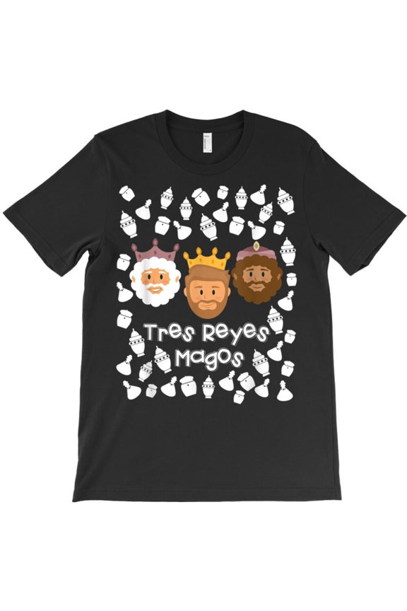 Tres Reyes Magos Funny Three Wise Men Christmas Holiday Graphic T-Shirt G9741, Up to 5XL