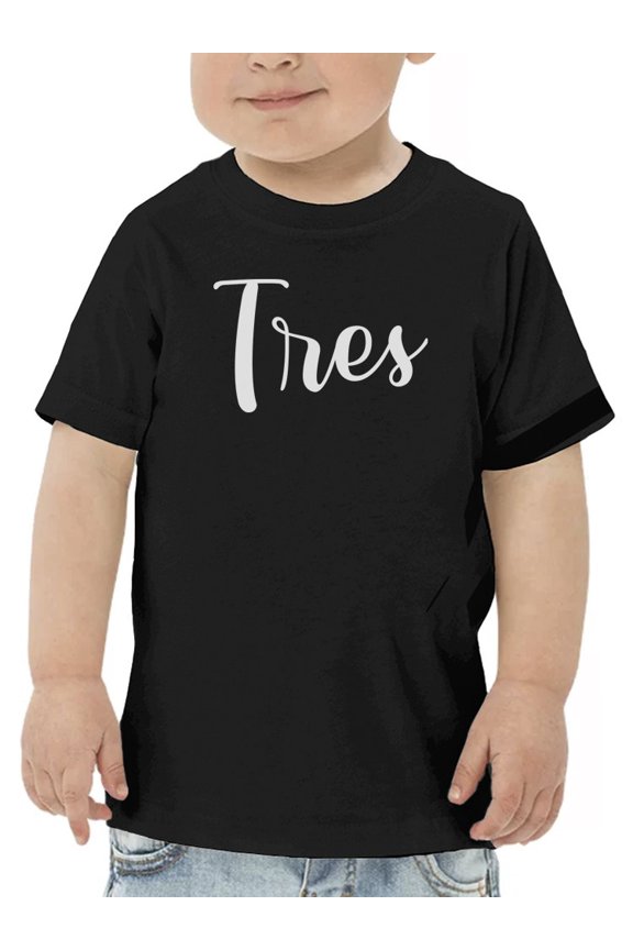 Tres T-Shirt Toddler -GoatDeals Designs,  3 Toddler