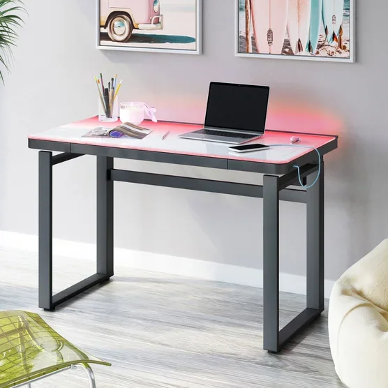 Tresanti Aurora 47 Adjustable Height Desk with LED Lighting