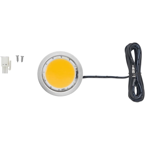 Tresco L-Poc-5Ledscl-C-1 12Vdc 5W Power Pockit Led Puck Light - Nickel