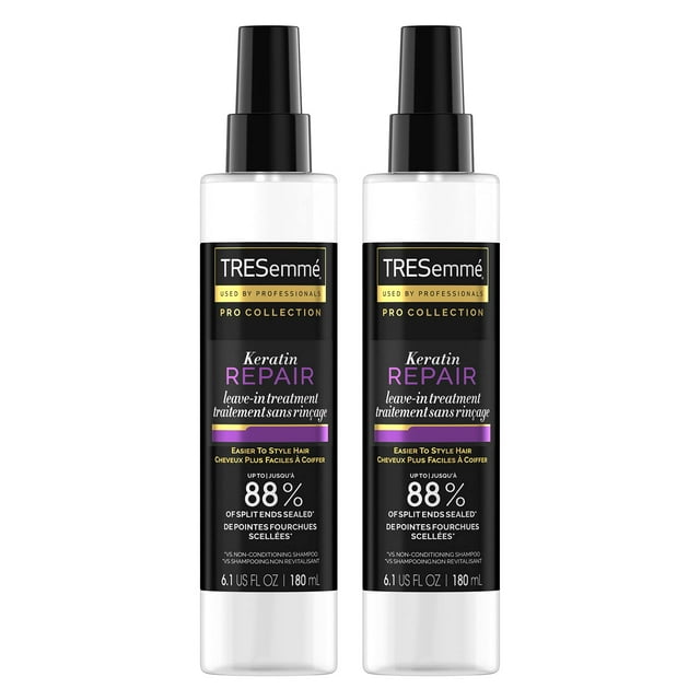 Tresemmé Hair Care Pro Collection Keratin Repair Leave In Conditioner Treatment, Visibly Seals