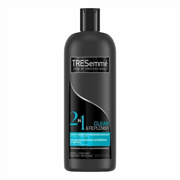 Tresemme 2 In 1 Cleanse and Replenish Hair Shampoo Plus Conditioner, 28 Oz, 3 Pack