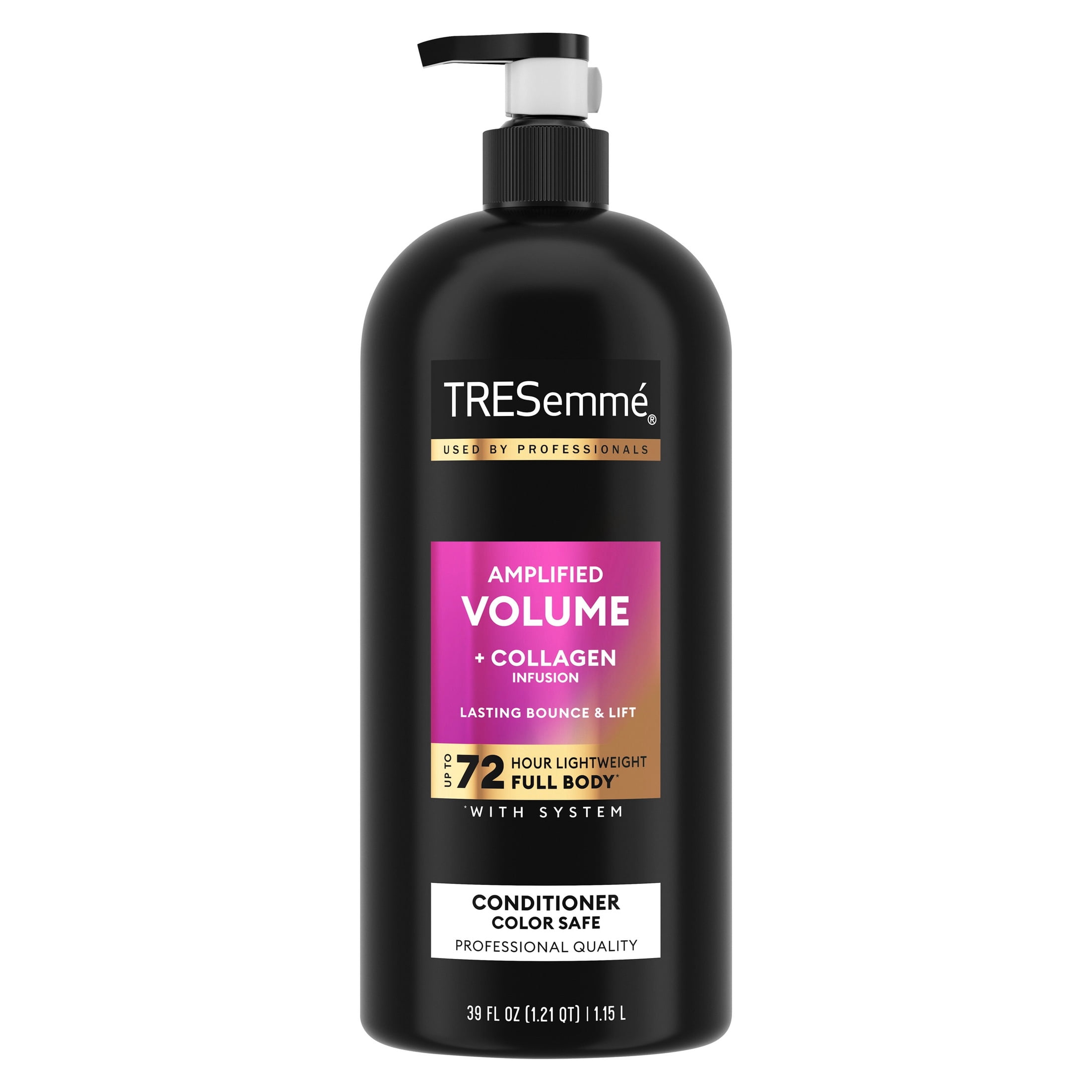 TRESEMME CONDITIONER AMPLIFIED VOLUME 4 PIECE 39 OZ. WITH PUMP product package