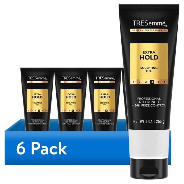 (6 pack) TRESemmé Hair Gel Alcohol-Free Extra Hold For 24-Hour Frizz ...
