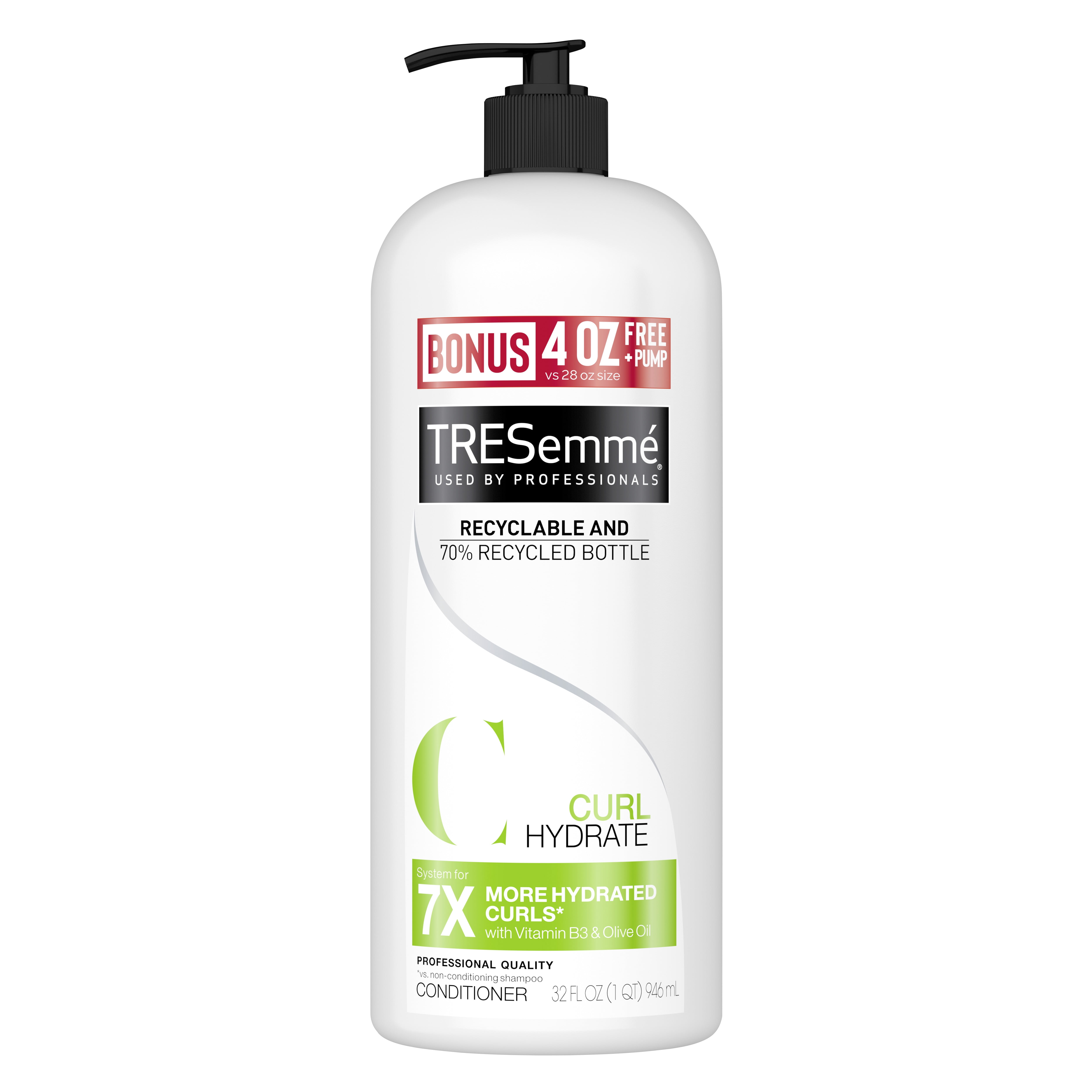 Tresemme Flawless Curls Moisturizing & Nourishing Daily Conditioner with Coconut Oil, 32 fl oz