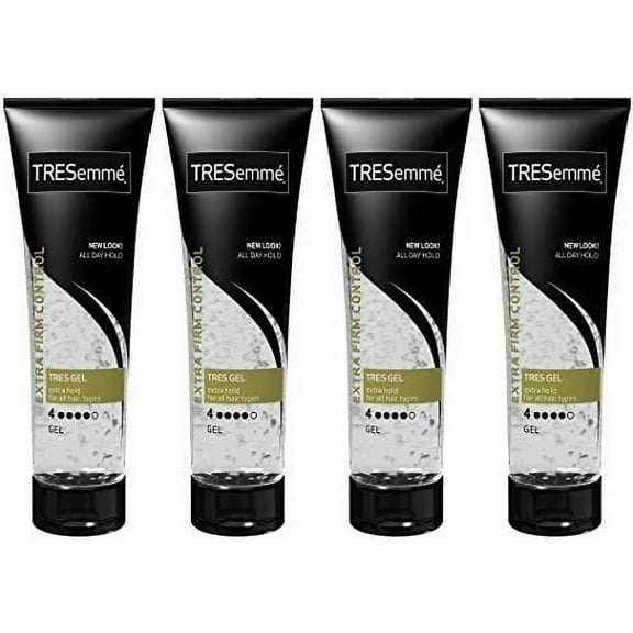Tresemme Hair Gel Tres Gel Extra Firm Control Extra Hold (4) For All Hair Types 9 OZ (255 g)