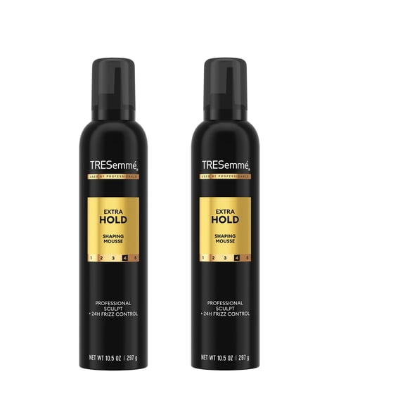 Tresemme Hair Mousse Extra Hold for 24H Touchable Hold & Volume with Pro Lock Tech 10.5 oz (2 Pack)