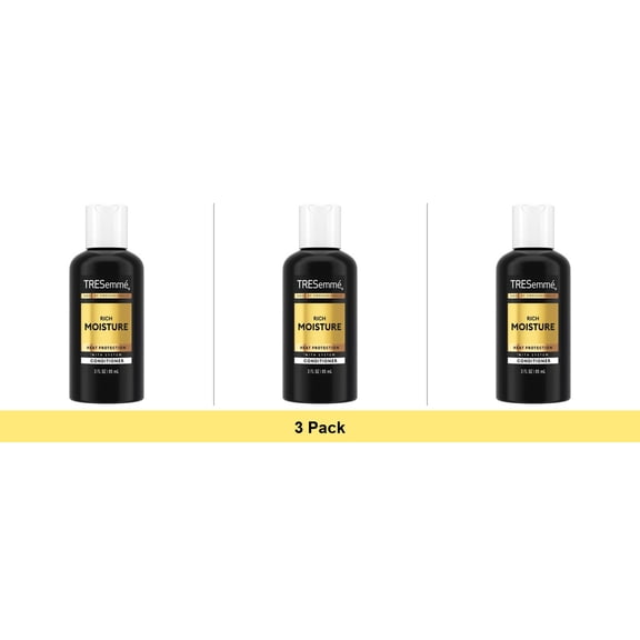 Tresemme Rich Moisture Hydrating Conditioner, 3 oz - 3 Pack
